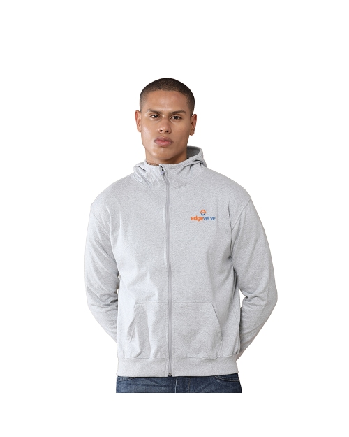 Greys & Blues Unisex Rocky Hoodie with Zip - Grey
